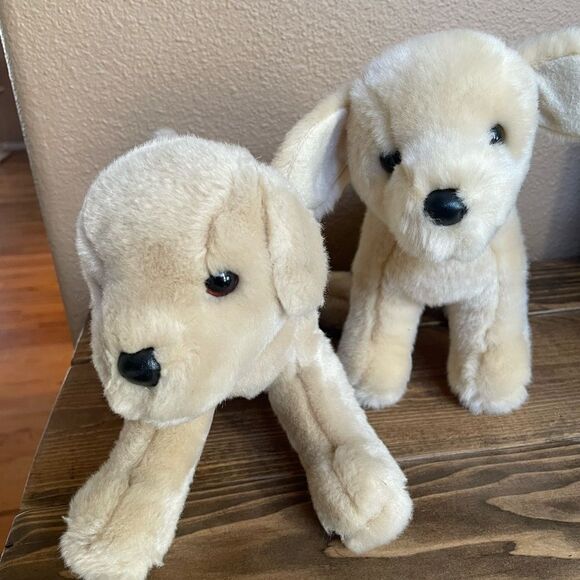 Douglas Spankie The Yellow lab Olush Dogs set of 2! - Picture 11 of 14